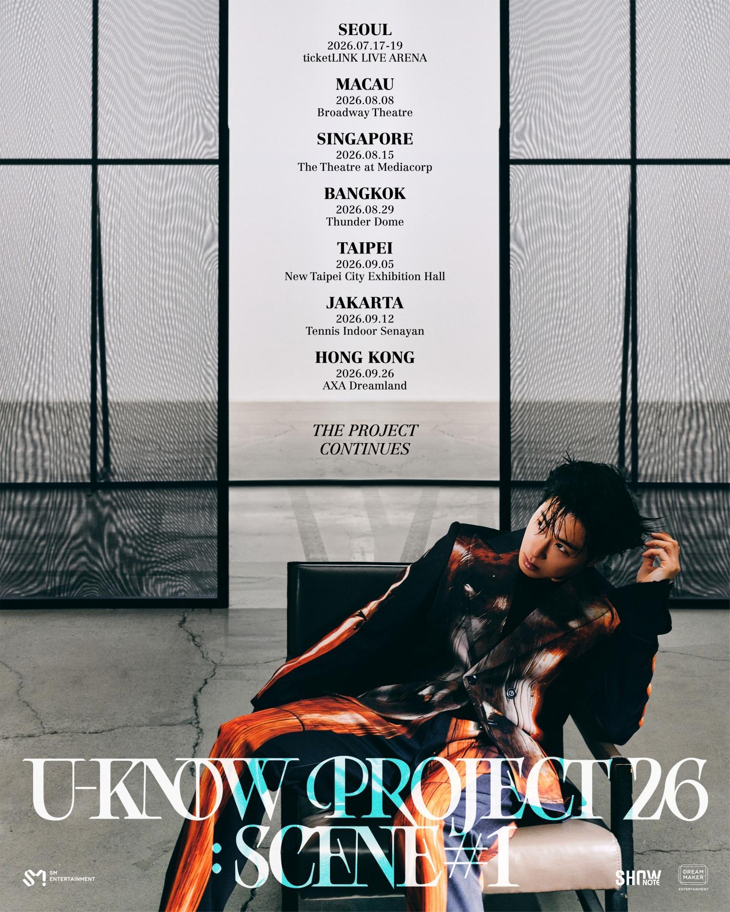 U-Know Yunho of TVXQ for his SCENE#1 solo Asia tour.